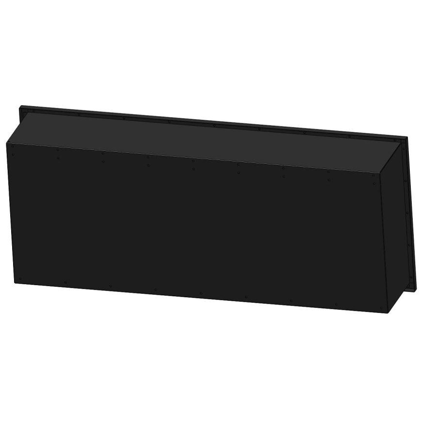 InFire - Indbygget biopejs 120x50 cm 3kW sort