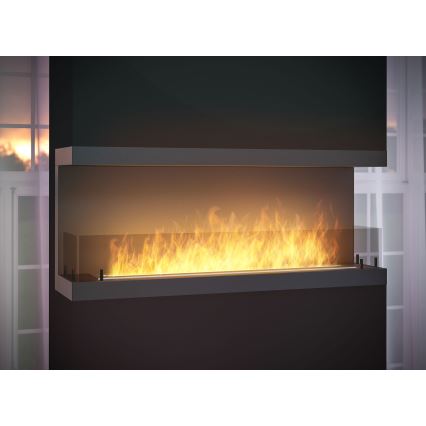 InFire - Indbygget biopejs 120x50 cm 5kW sort