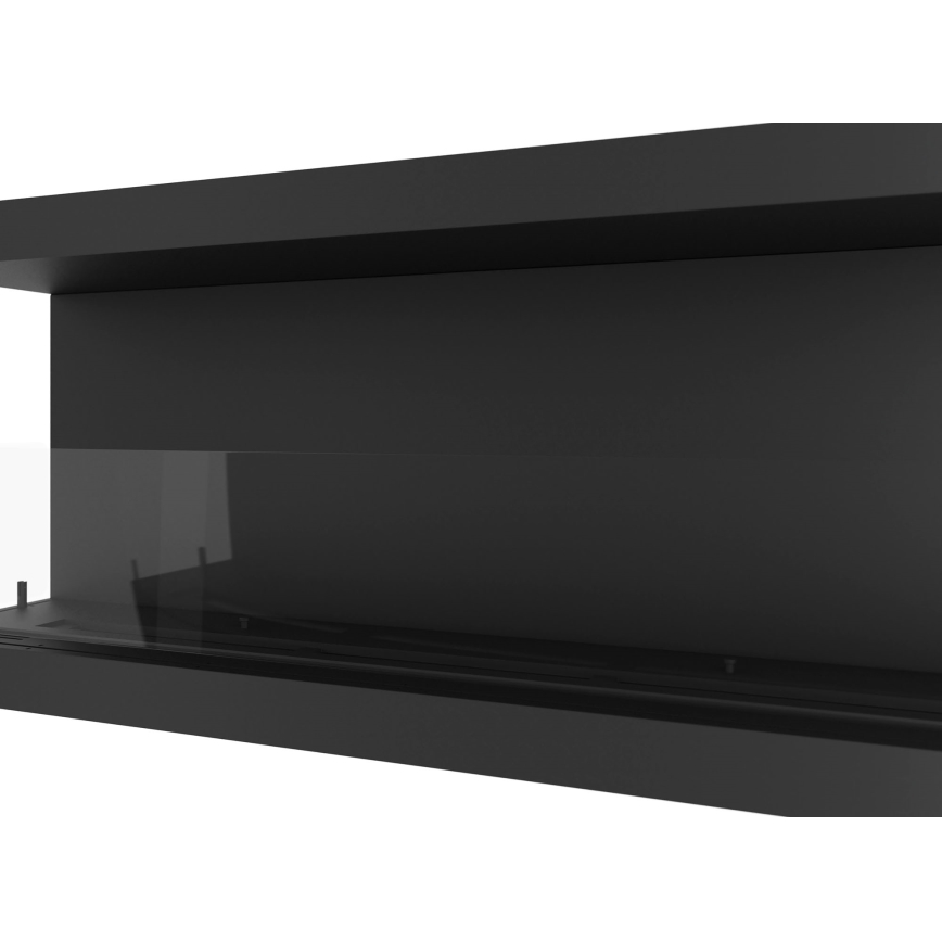 InFire - Indbygget biopejs 120x50 cm 5kW sort