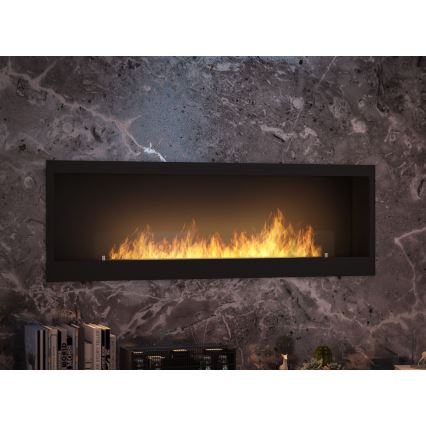 InFire - Indbygget biopejs 150x50 cm 4,2kW sort