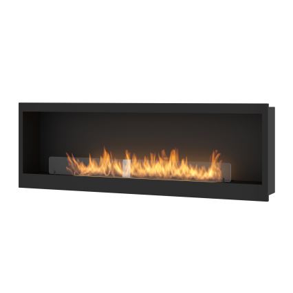 InFire - Indbygget biopejs 150x50 cm 4,2kW sort