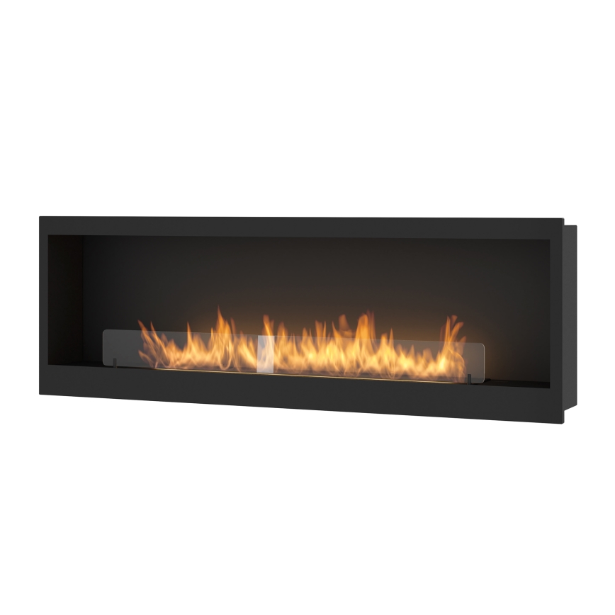 InFire - Indbygget biopejs 150x50 cm 4,2kW sort