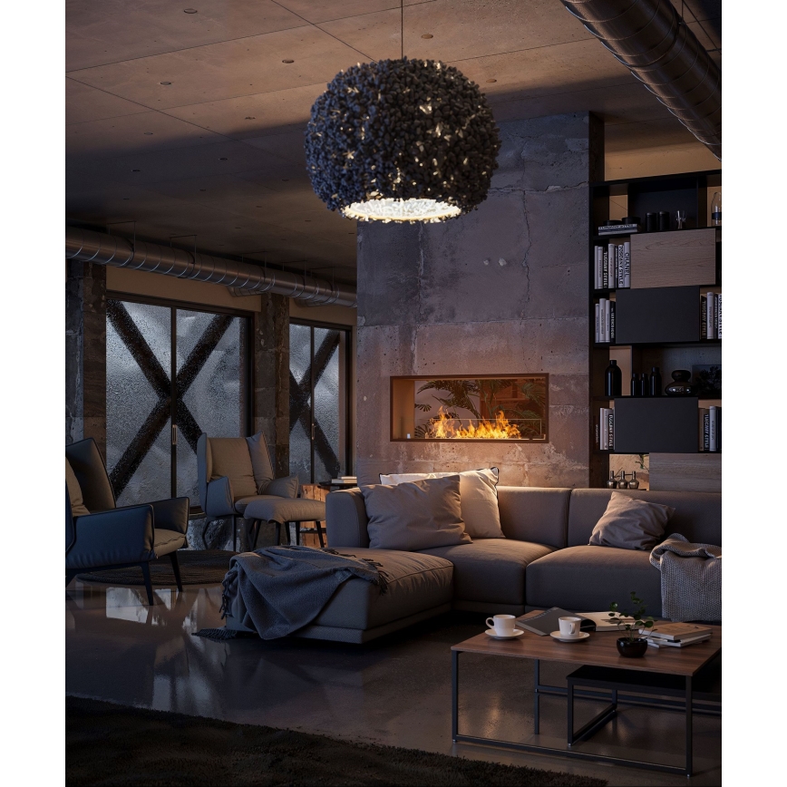 InFire - Indbygget biopejs 48,5x123,5 cm 6kW sort
