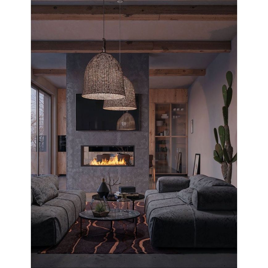 InFire - Indbygget biopejs 48,5x123,5 cm 6kW sort