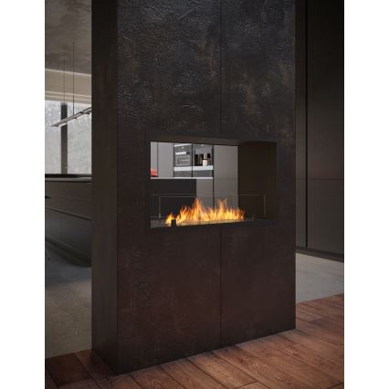 InFire - Indbygget biopejs 48,5x83,5 cm 3,5kW sort