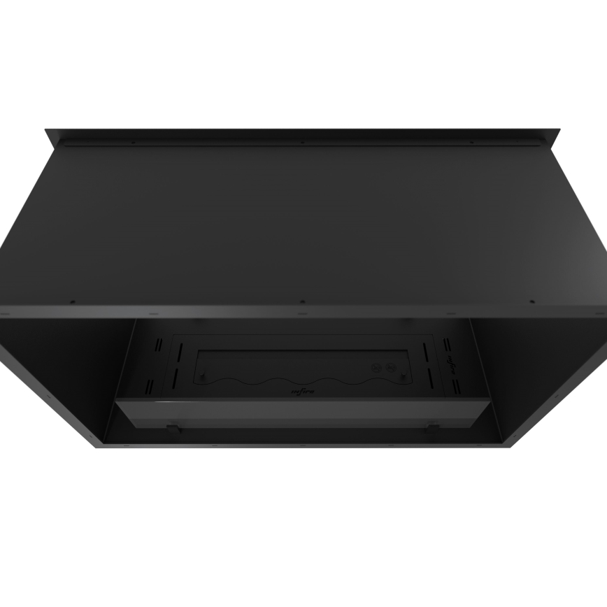 InFire - Indbygget biopejs 48,5x83,5 cm 3,5kW sort