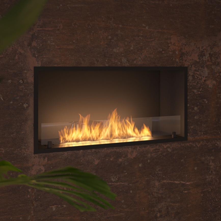 InFire - Indbygget biopejs 49,4x104,4 cm 6kW sort