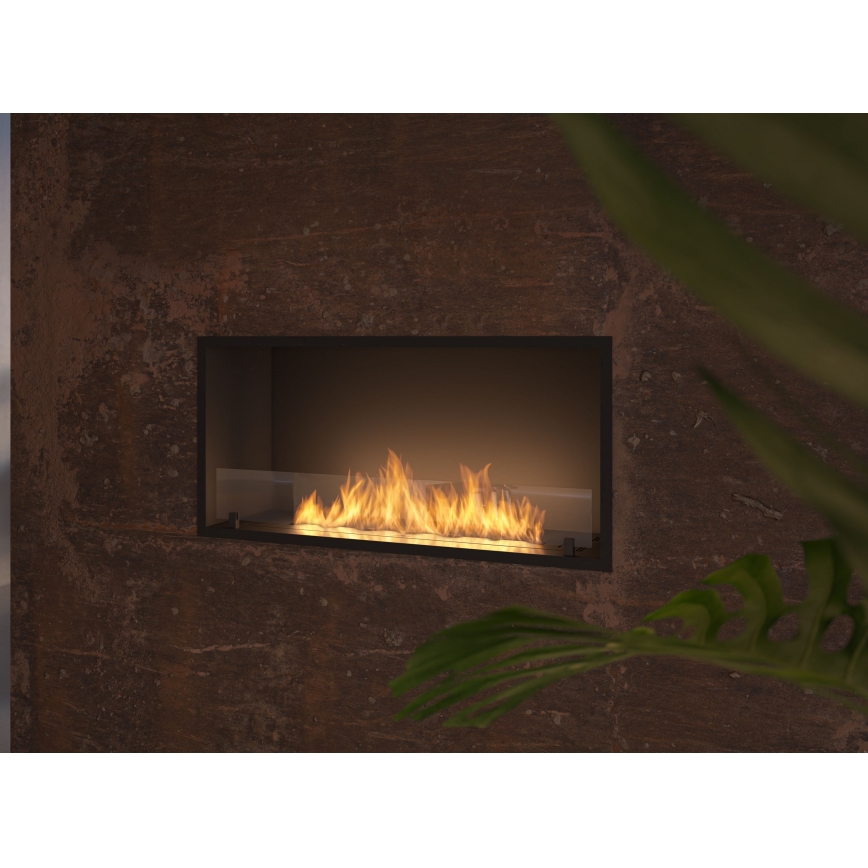 InFire - Indbygget biopejs 49,4x104,4 cm 6kW sort