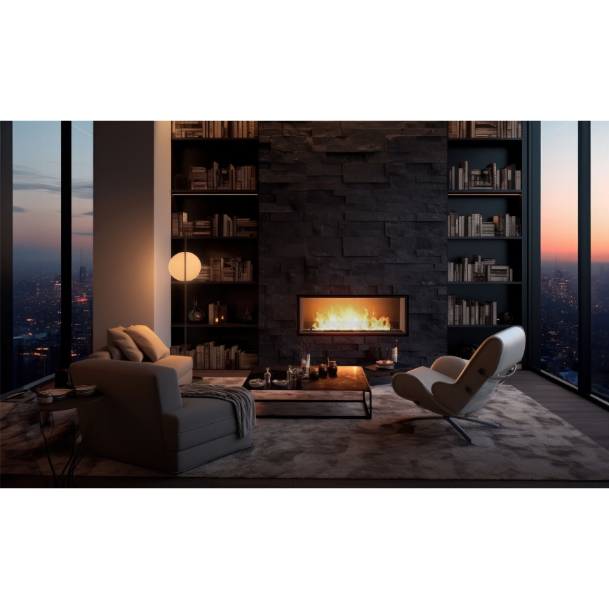 InFire - Indbygget biopejs 49,4x104,4 cm 6kW sort