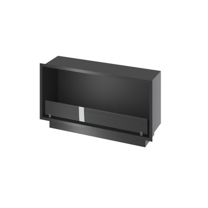 InFire - Indbygget biopejs 49,4x104,4 cm 6kW sort
