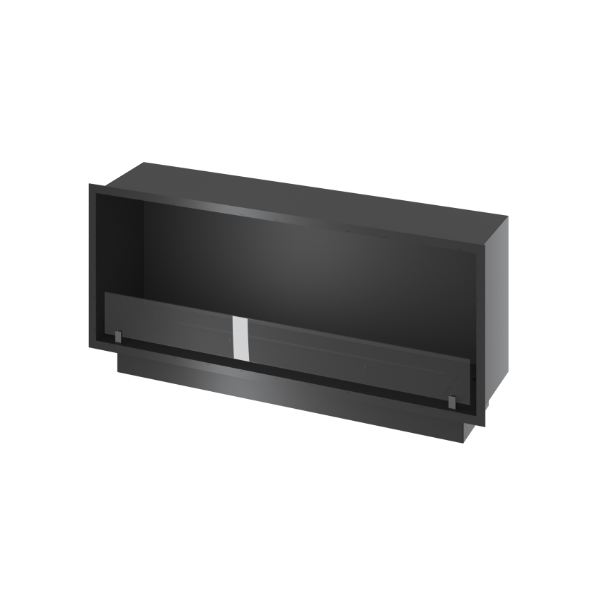 InFire - Indbygget biopejs 49,4x124,4 cm 6kW sort