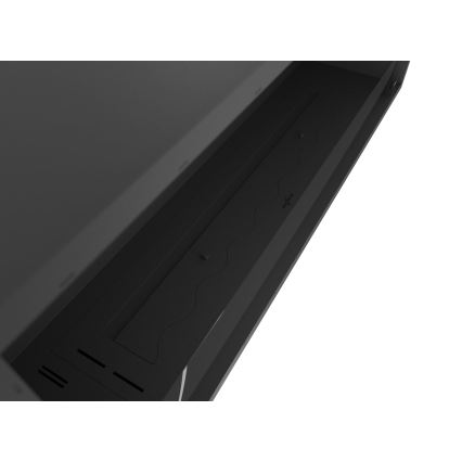 InFire - Indbygget biopejs 49,4x124,4 cm 6kW sort