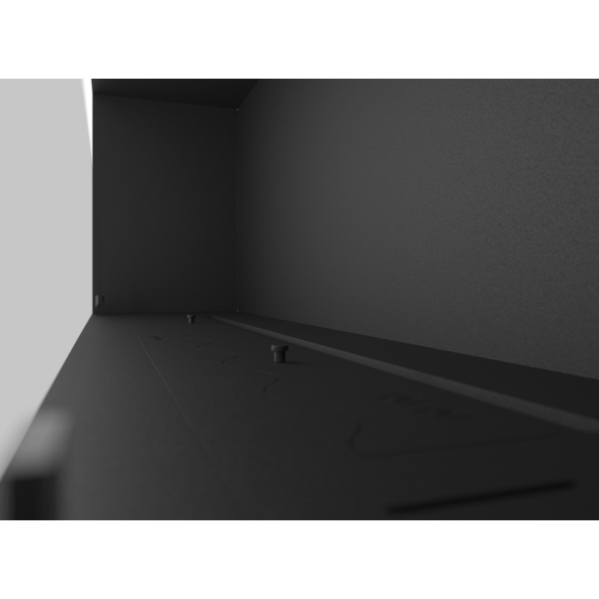 InFire - Indbygget biopejs 49,4x124,4 cm 6kW sort