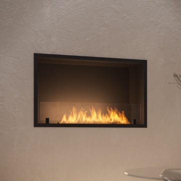InFire - Indbygget biopejs 49,4x84,4 cm 3,5kW sort