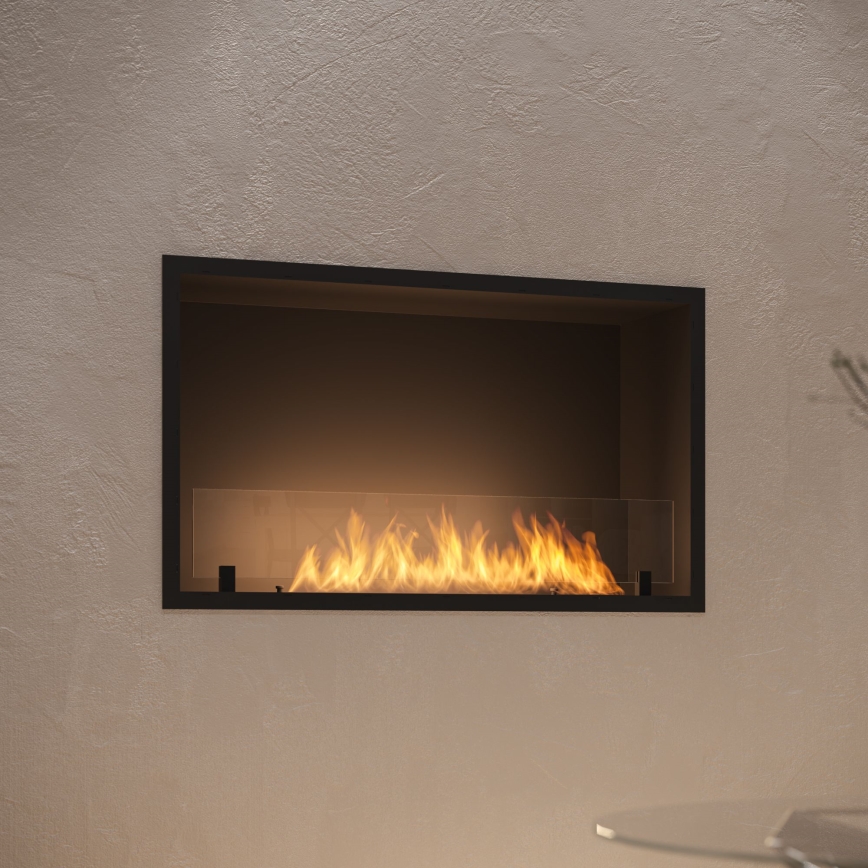 InFire - Indbygget biopejs 49,4x84,4 cm 3,5kW sort