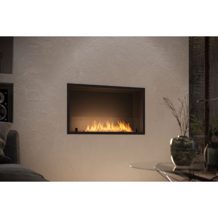 InFire - Indbygget biopejs 49,4x84,4 cm 3,5kW sort