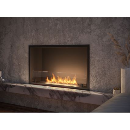 InFire - Indbygget biopejs 49,4x84,4 cm 3,5kW sort