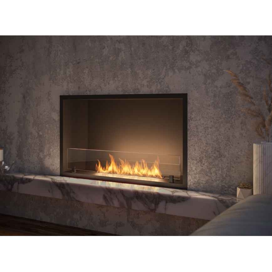 InFire - Indbygget biopejs 49,4x84,4 cm 3,5kW sort
