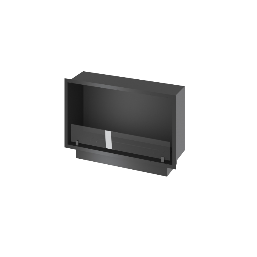 InFire - Indbygget biopejs 49,4x84,4 cm 3,5kW sort