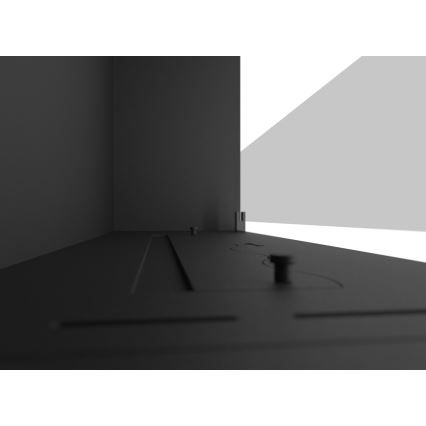 InFire - Indbygget biopejs 49,4x84,4 cm 3,5kW sort