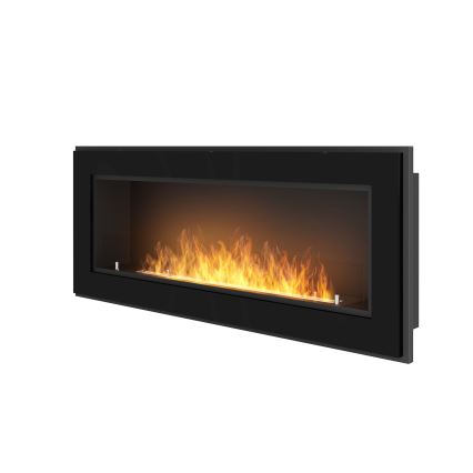 InFire - Indbygget biopejs 49x120 cm 3kW sort