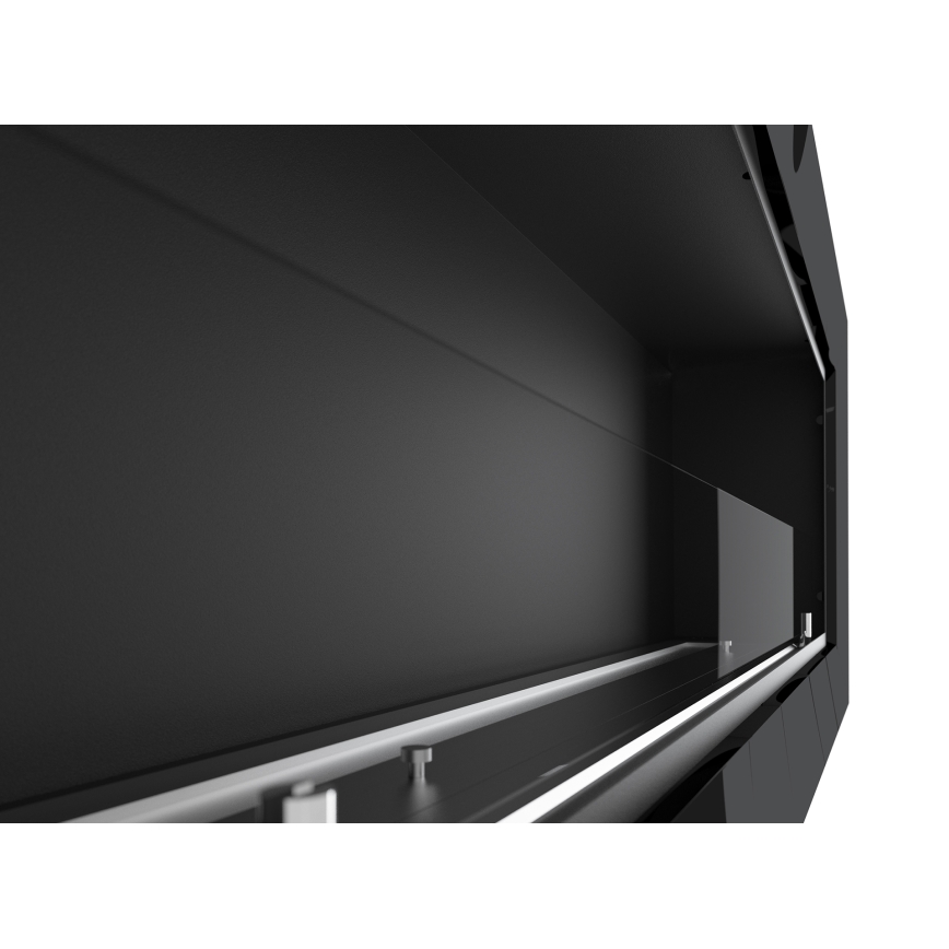 InFire - Indbygget biopejs 49x120 cm 3kW sort