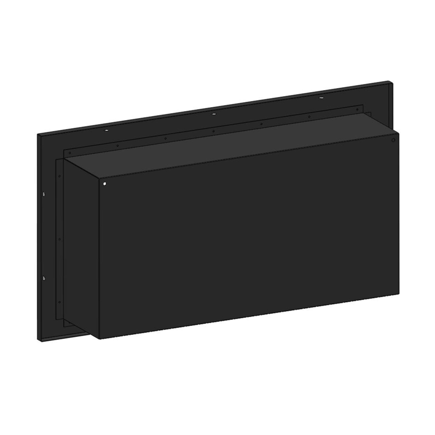 InFire - Indbygget biopejs 49x90 cm 3kW sort