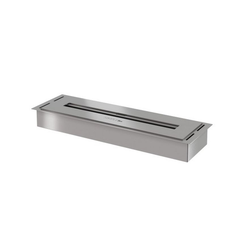 InFire - Indbygget Biopejs 5,5x50 cm 3kW mat krom