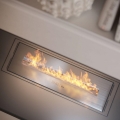 InFire - Indbygget Biopejs 5,5x50 cm 3kW mat krom