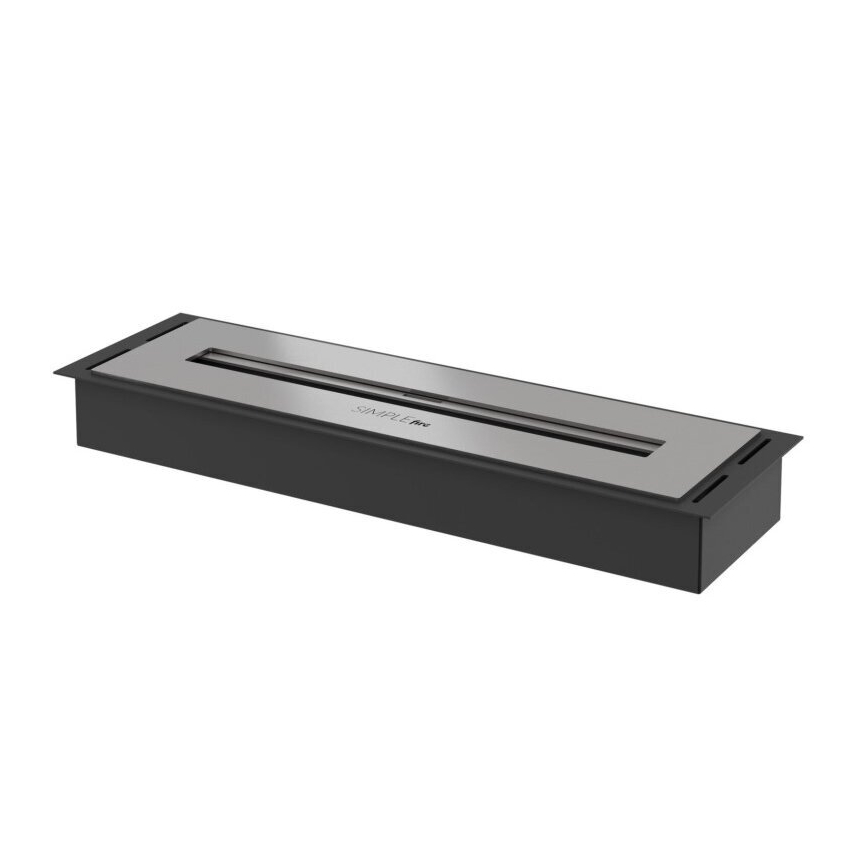 InFire - Indbygget biopejs 5,5x50 cm 3kW sort