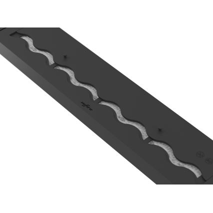 InFire - Indbygget biopejs 7,5x100 cm 6kW sort