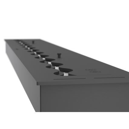 InFire - Indbygget biopejs 7,5x120 cm 7kW sort