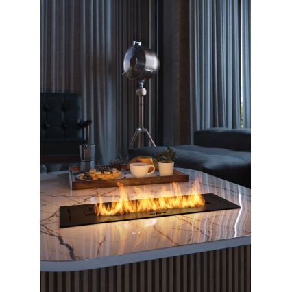 InFire - Indbygget biopejs 7,5x50 cm 3,5kW sort
