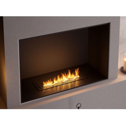 InFire - Indbygget biopejs 7,5x50 cm 3,5kW sort