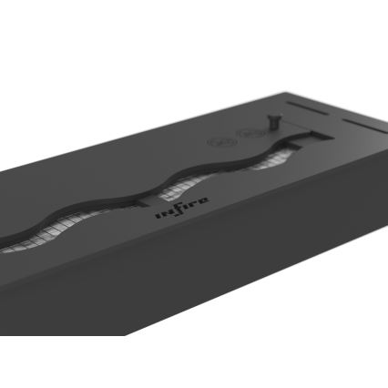InFire - Indbygget biopejs 7,5x50 cm 3,5kW sort