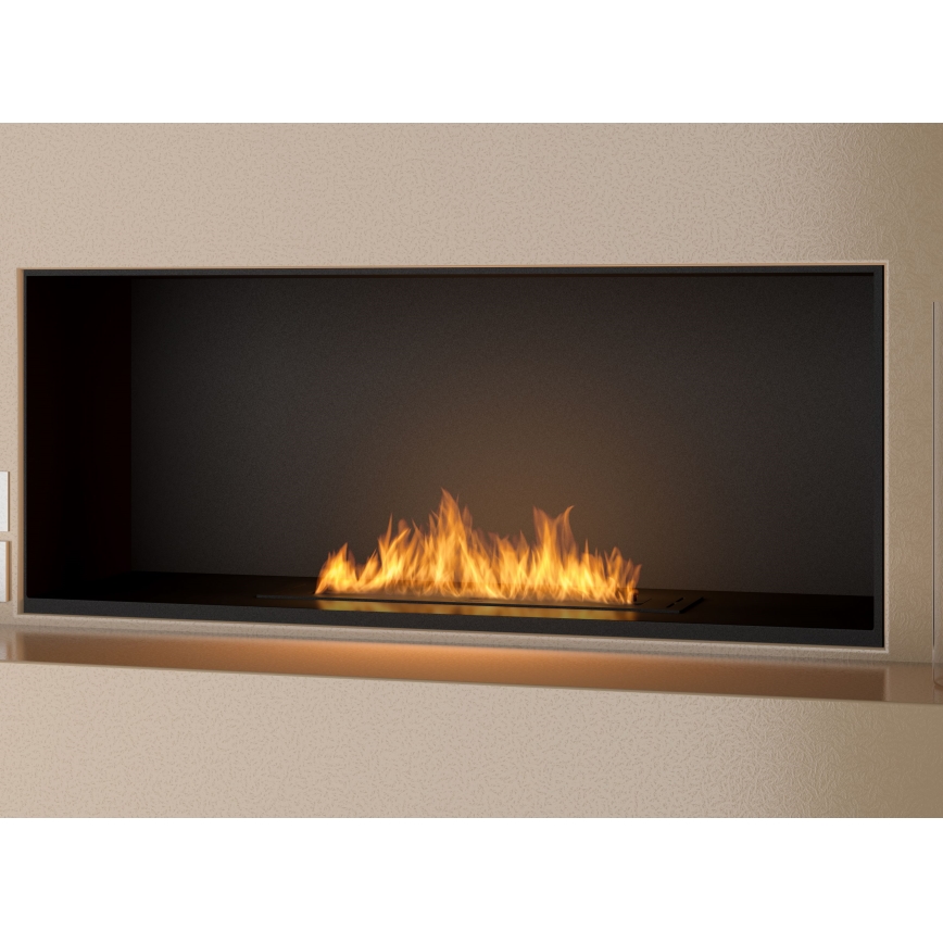 InFire - Indbygget biopejs 7,5x60 cm 3,5kW sort