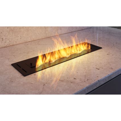 InFire - Indbygget biopejs 7,5x60 cm 3,5kW sort