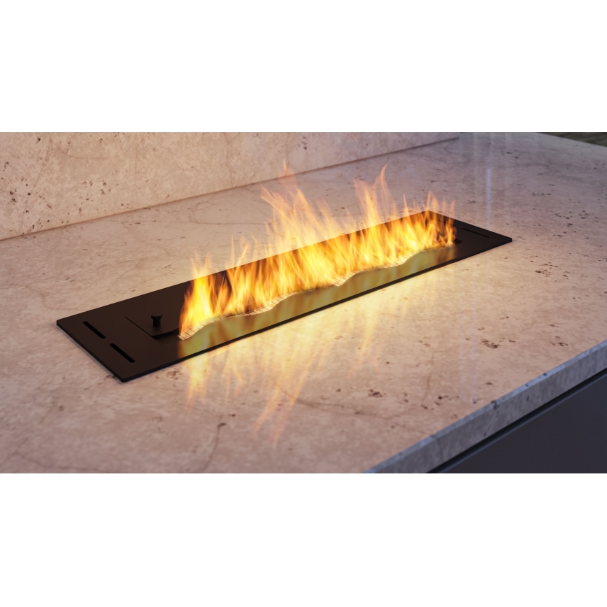 InFire - Indbygget biopejs 7,5x60 cm 3,5kW sort