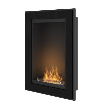 InFire - Indbygget biopejs 79x55 cm 3kW sort