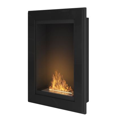 InFire - Indbygget biopejs 79x55 cm 3kW sort