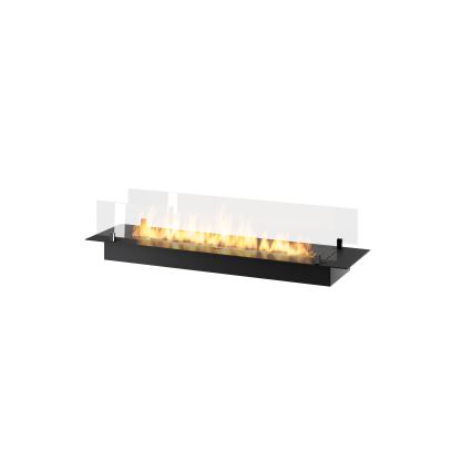 InFire - Indbygget Biopejs 8,5x120 cm 6kW sort