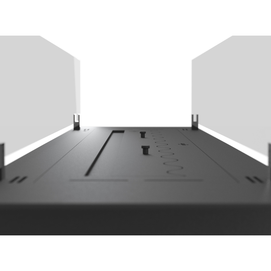 InFire - Indbygget Biopejs 8,5x120 cm 6kW sort