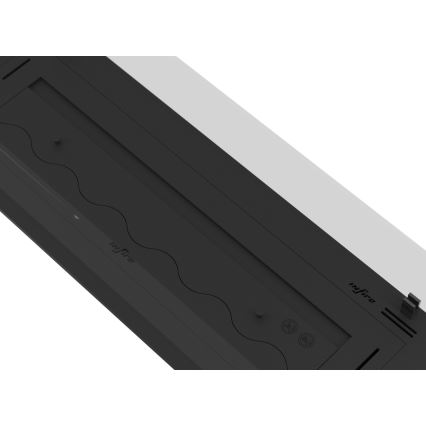 InFire - Indbygget Biopejs 8,5x120 cm 6kW sort