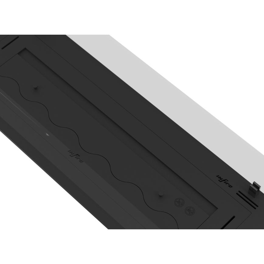 InFire - Indbygget Biopejs 8,5x120 cm 6kW sort