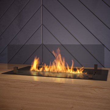 InFire - Indbygget biopejs 8,5x60 cm 3,5kW sort