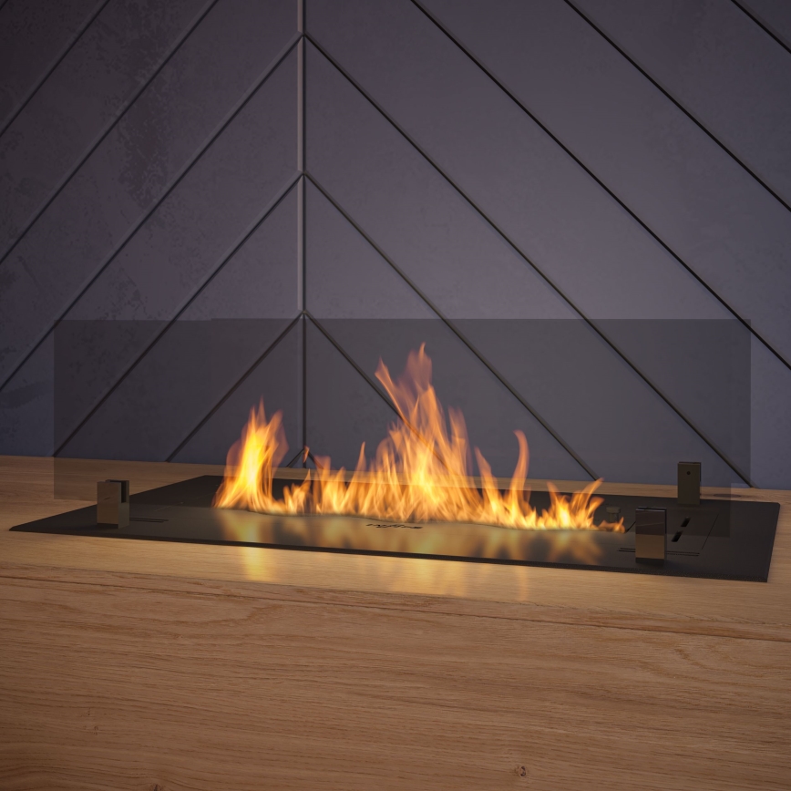 InFire - Indbygget biopejs 8,5x60 cm 3,5kW sort