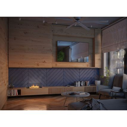 InFire - Indbygget biopejs 8,5x60 cm 3,5kW sort
