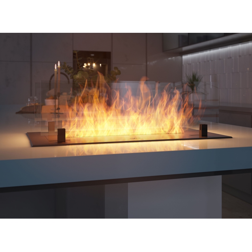 InFire - Indbygget biopejs 8,5x60 cm 3,5kW sort