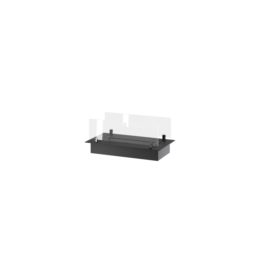 InFire - Indbygget biopejs 8,5x60 cm 3,5kW sort