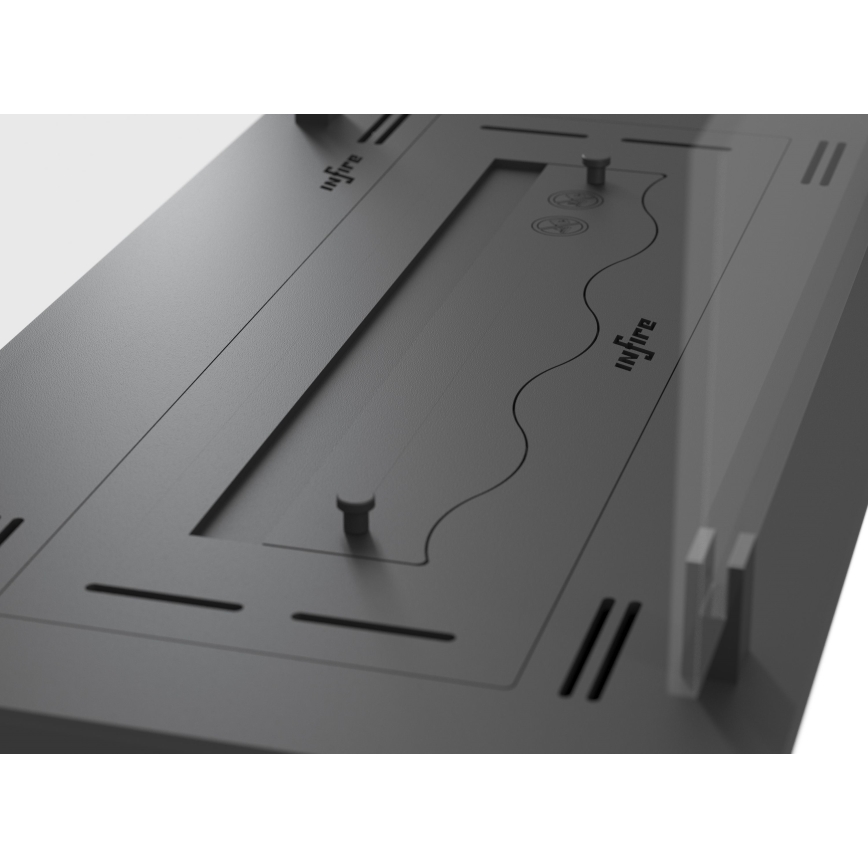 InFire - Indbygget biopejs 8,5x60 cm 3,5kW sort